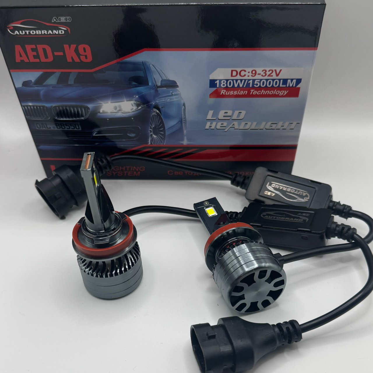 Лампа светодиодная AED9 цоколь H11, 2 штуки