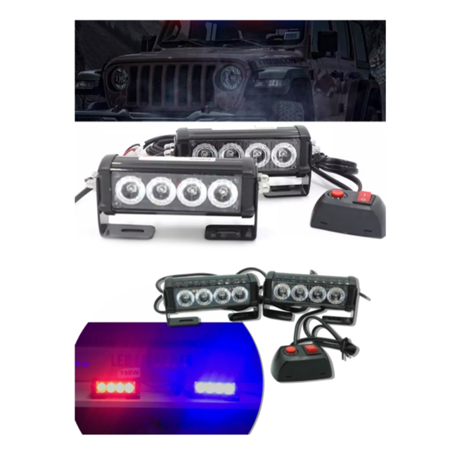 Светодиодная балка (красный+ синий), 2 штуки