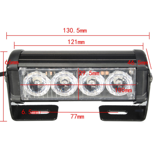 Светодиодная балка (красный+ синий), 2 штуки