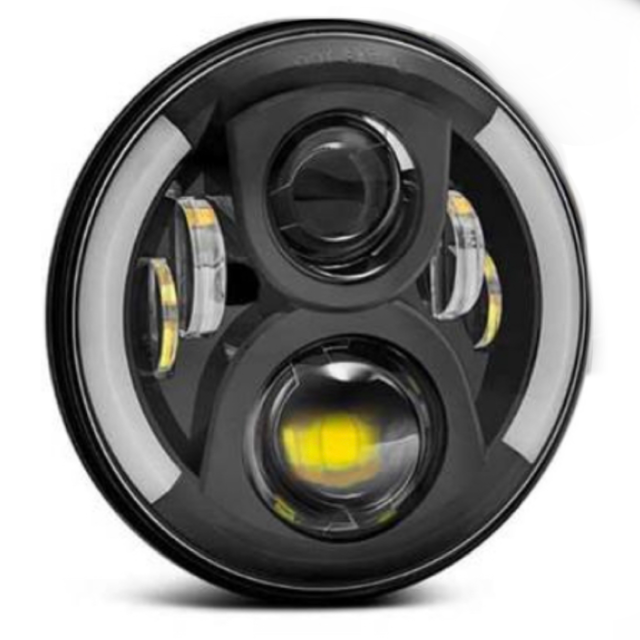 Фара светодиодная (полукольцо) 7 дюймов