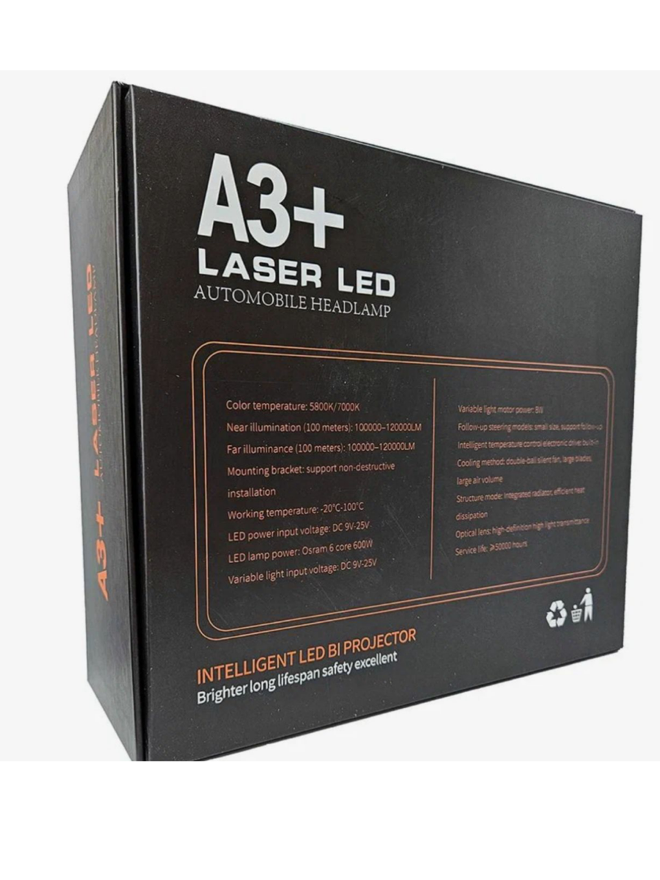 Лазерные LED модули на ближний и дальний, 3 дюйма