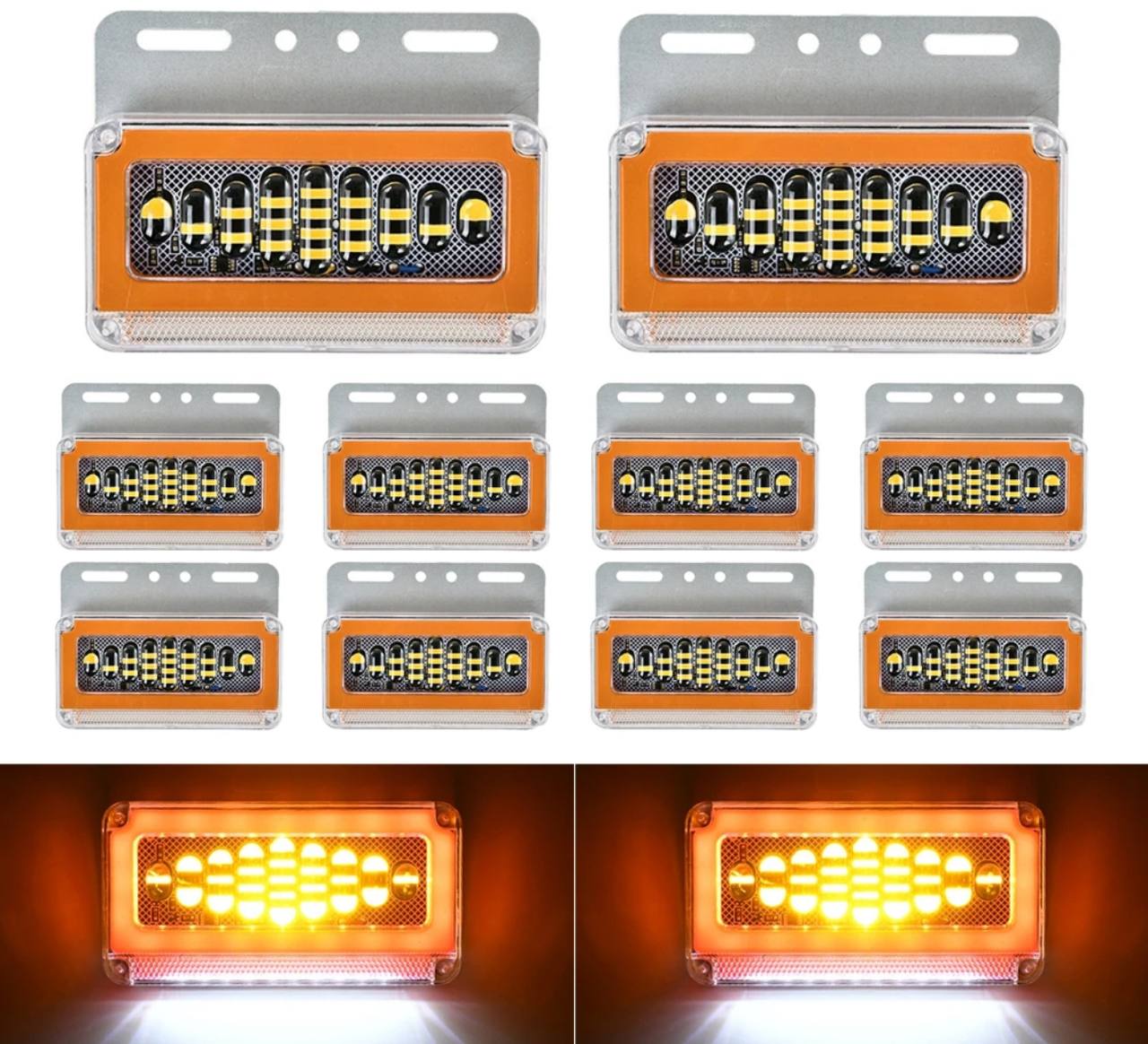 Габаритный фонарь 12v, 4 штуки