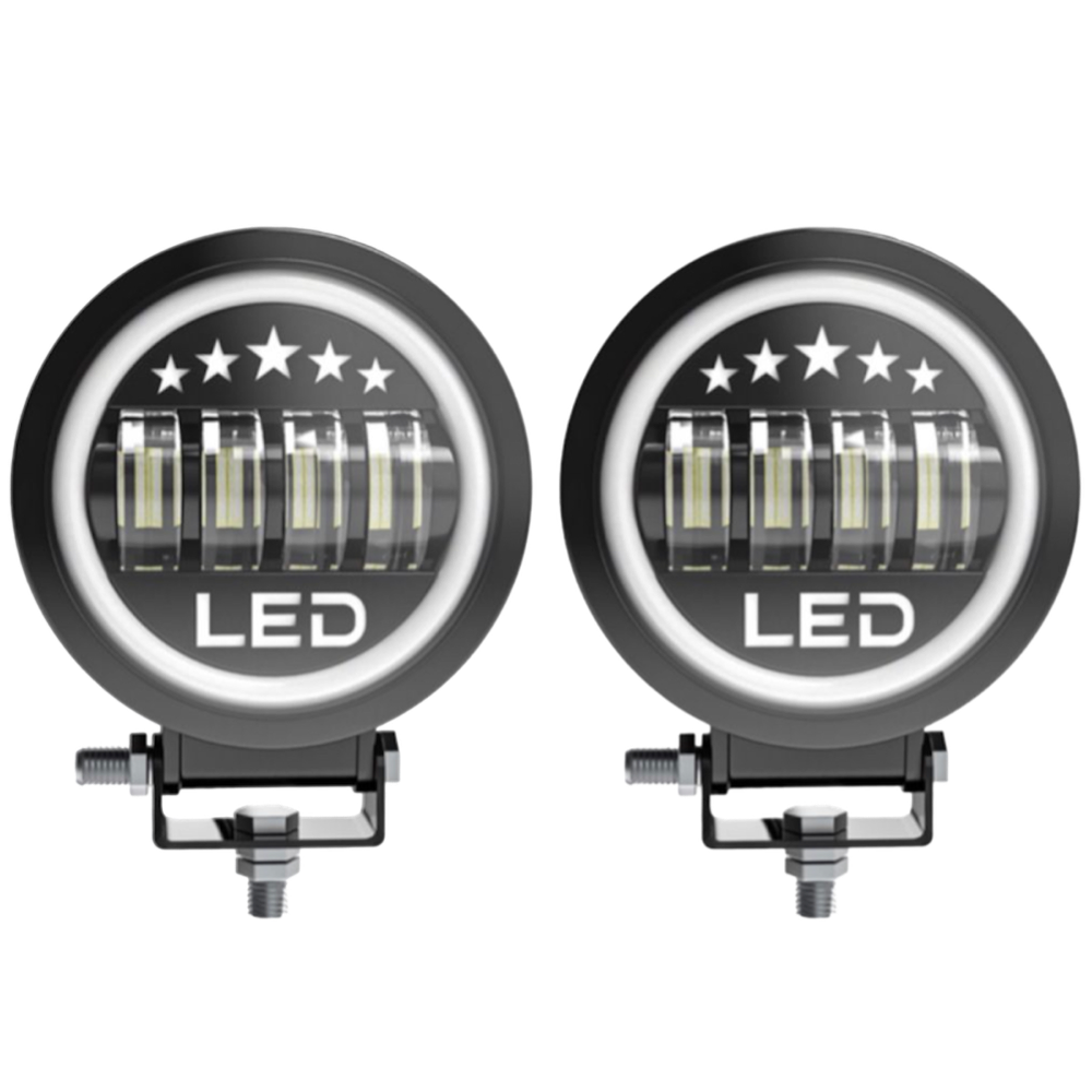 Фара дополнительного света круглая 40w, 2 штуки