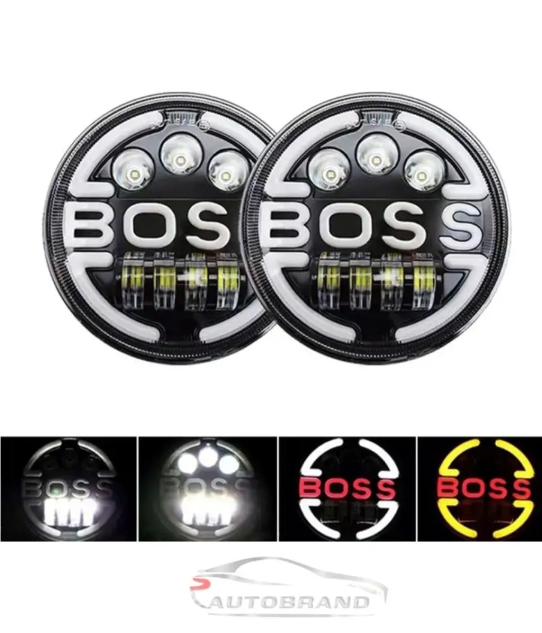 Фара светодиодная 7 дюймов (подсветка Boss)