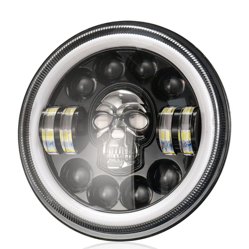 Фара светодиодная (череп) 7 дюймов