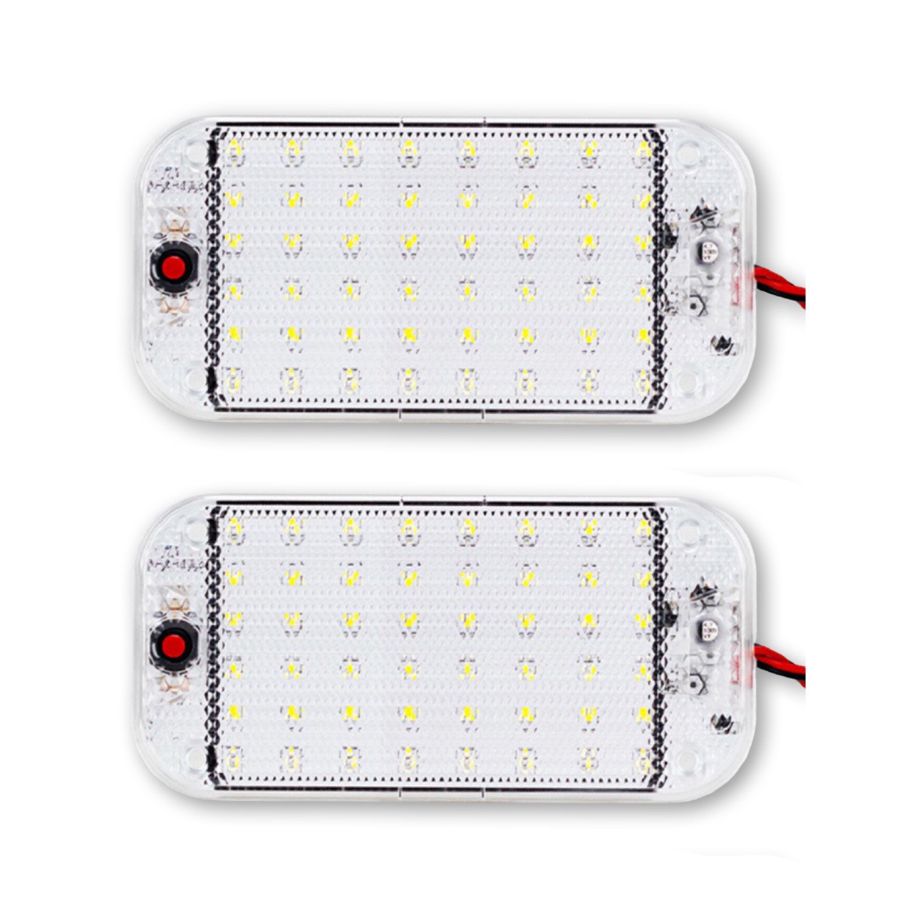 Светодиодный плафон освещения салона автомобиля, 2 штуки