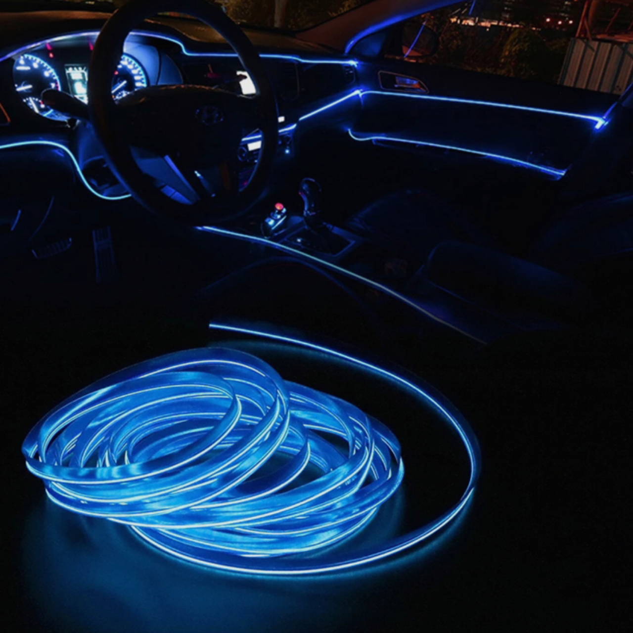 Контурная подсветка салона авто