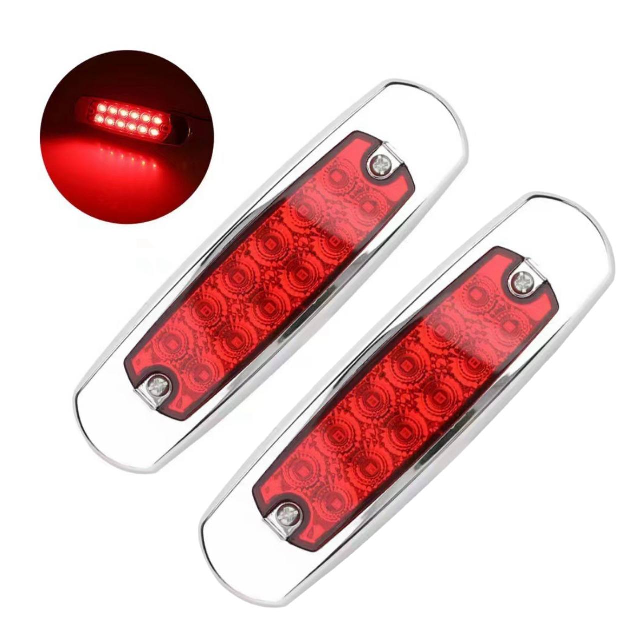 Светодиоднй фонарь-маркер (красный), 2 штуки