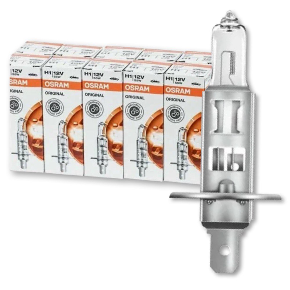 Лампы галогенные Osram цоколь Н1, 10 штук