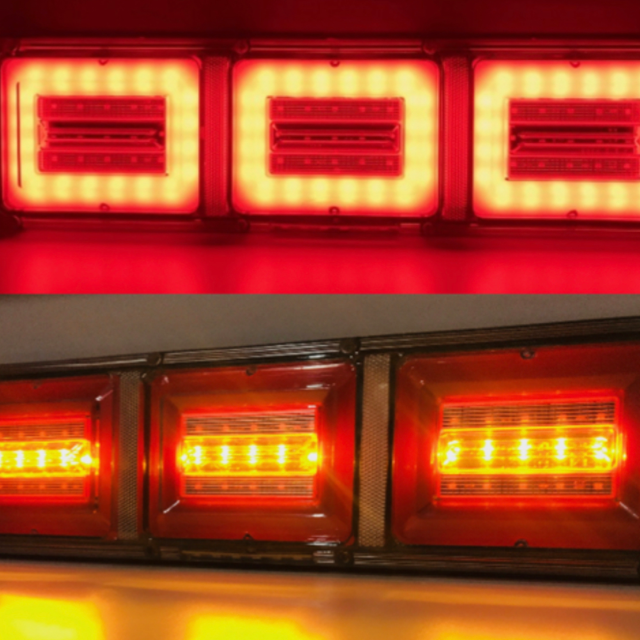 Задние светодиодные фонари на Газель, грузовик (квадраты)