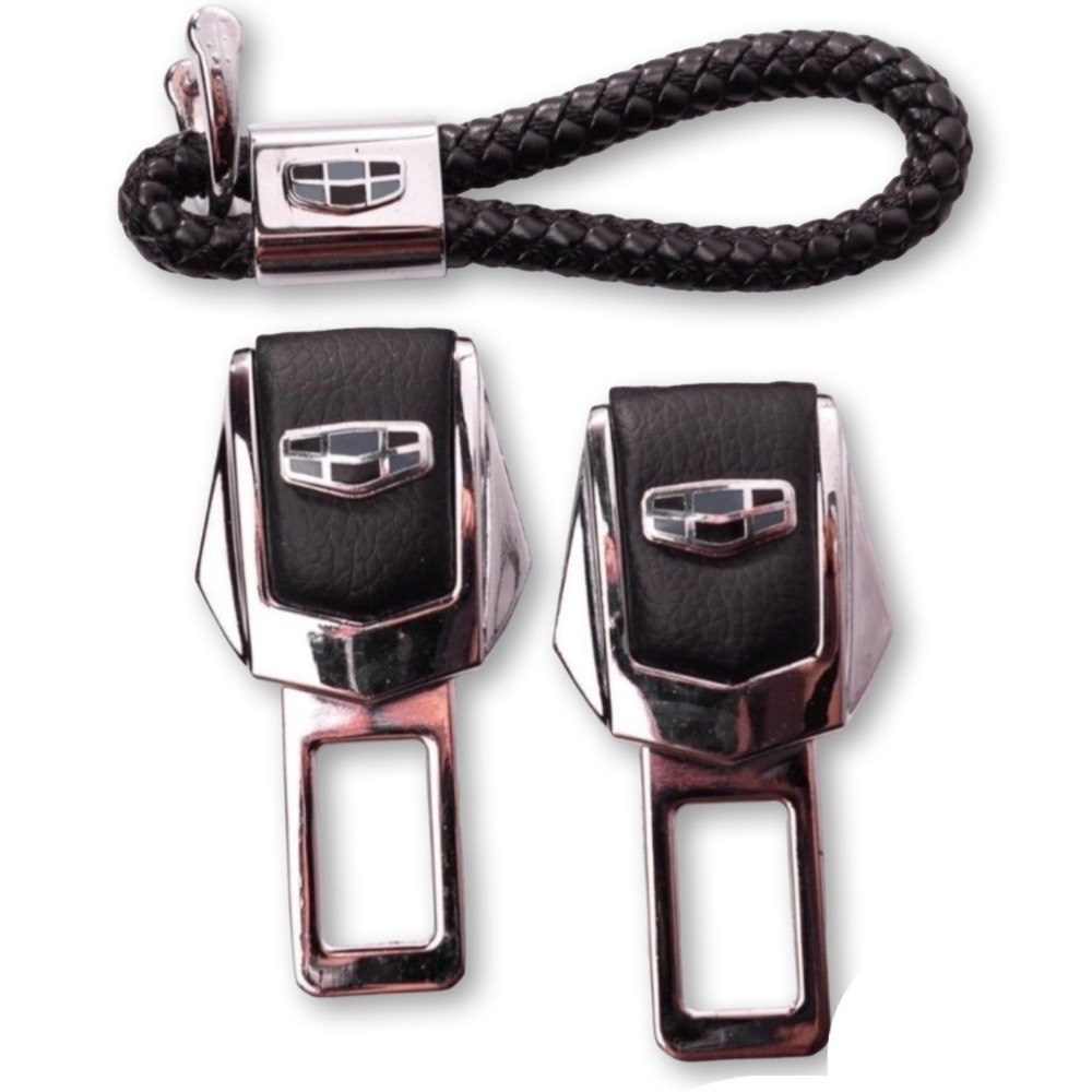 Заглушки ремня безопасности на Джили с брелком