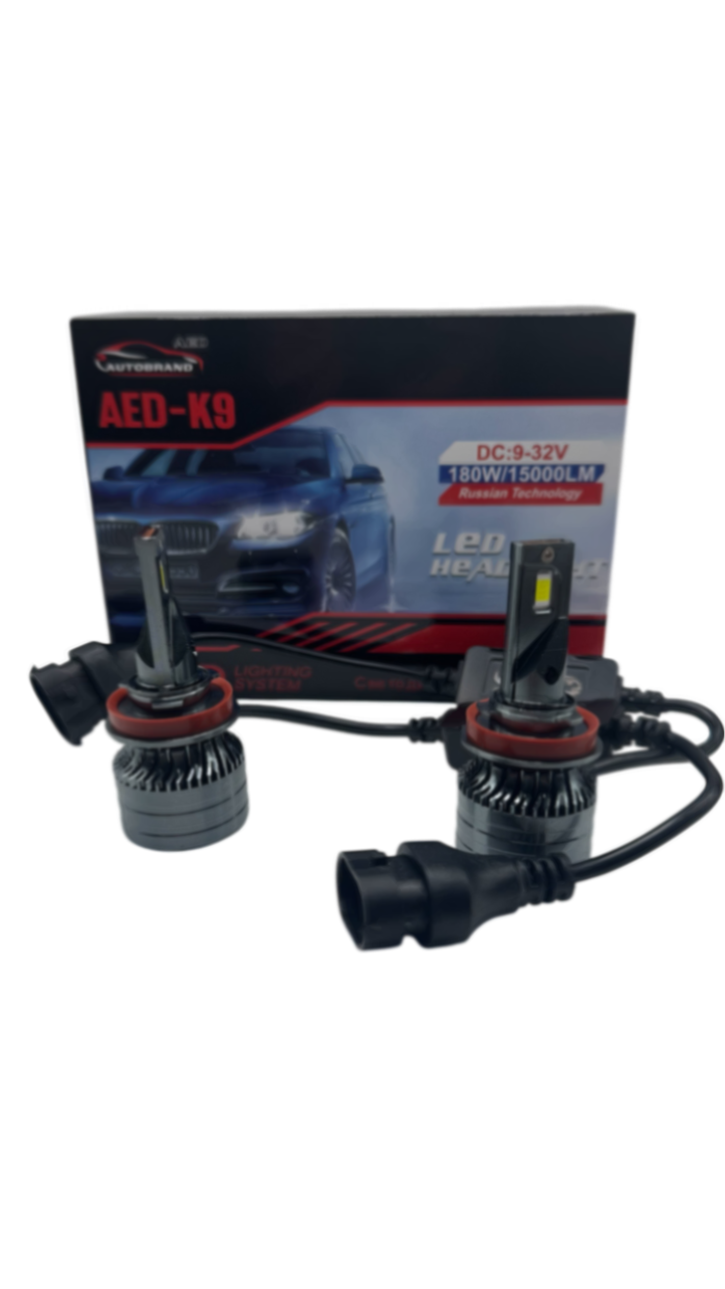 Лампа светодиодная AED9 цоколь H11, 2 штуки