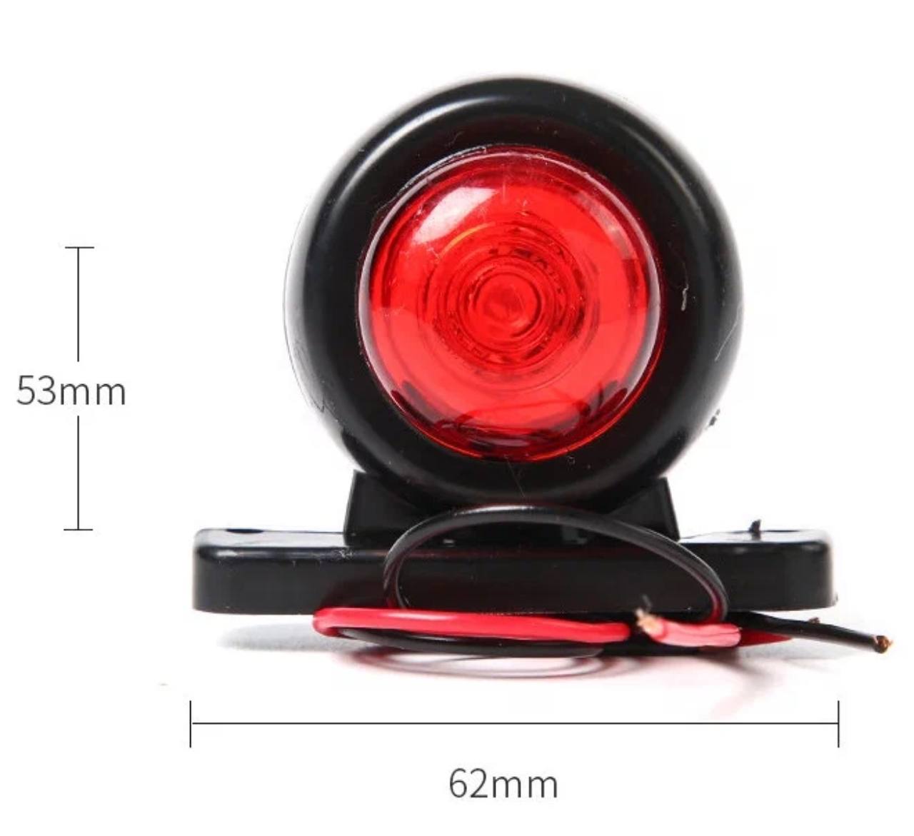 Габаритный фонарь (белый+красный), 2 штуки