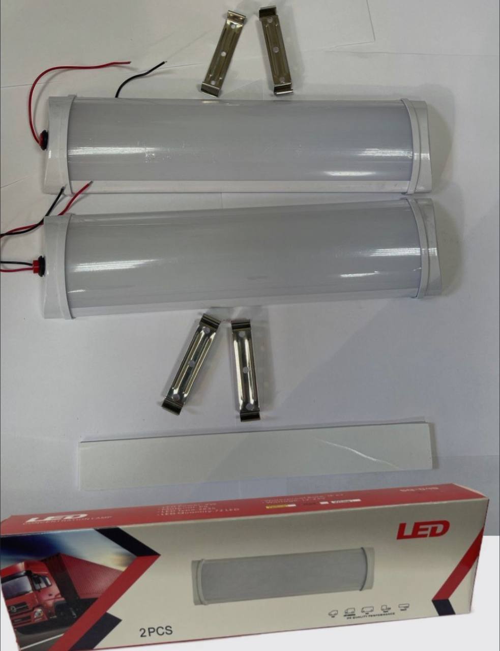 Светодиодный плафон освещения салона автомобиля, 2 штуки