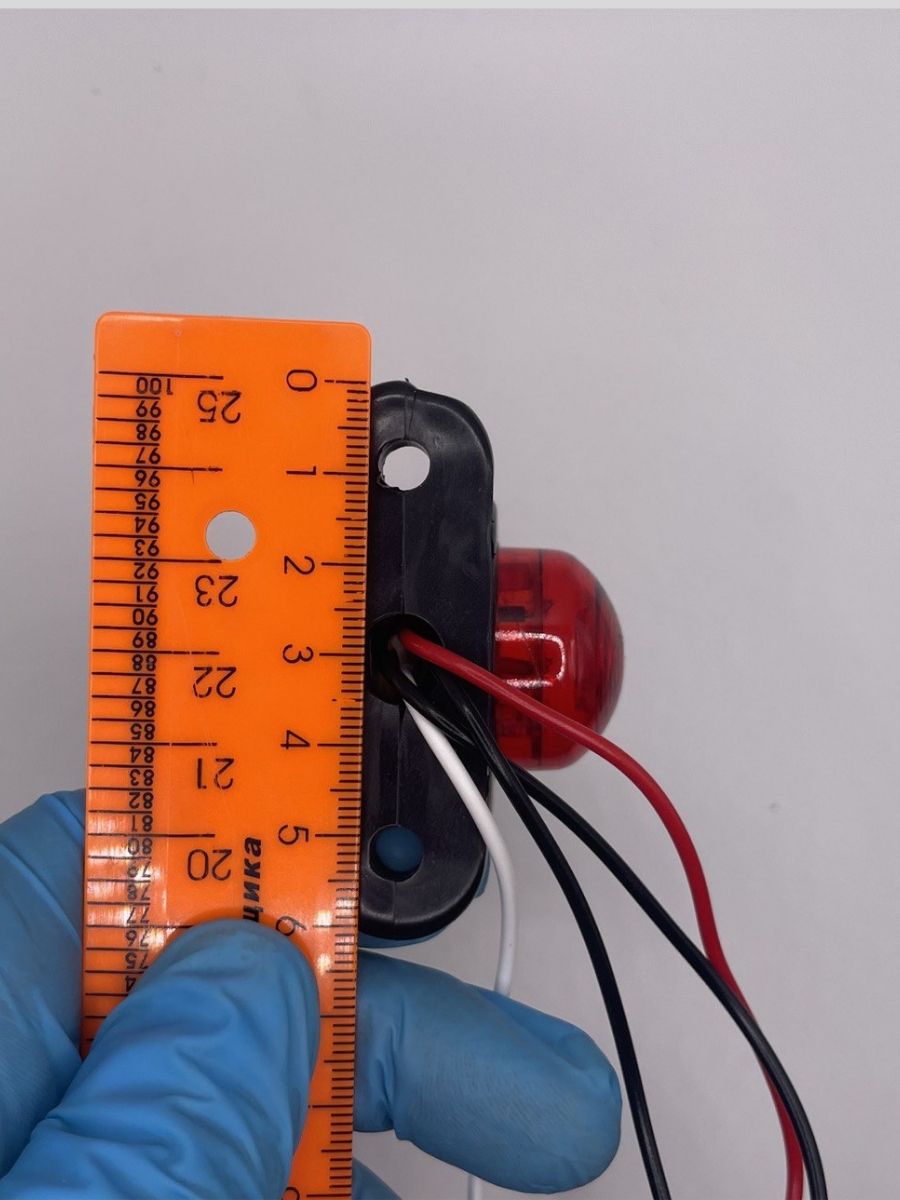 Габаритный фонарь (белый+красный), 2 штуки