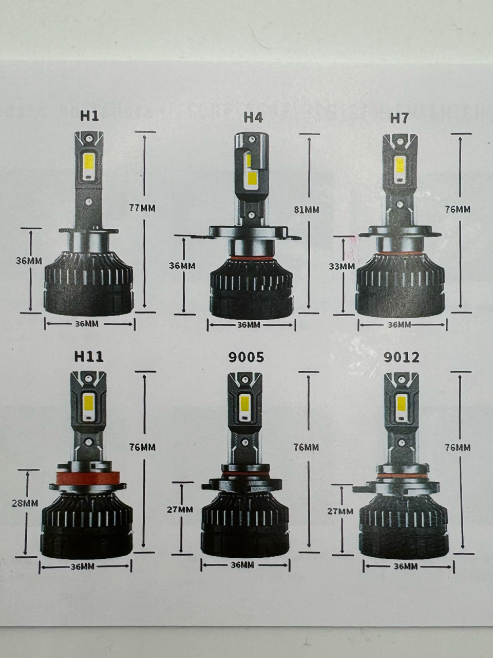 Лампа светодиодная AED999 цоколь H1, 2 штуки