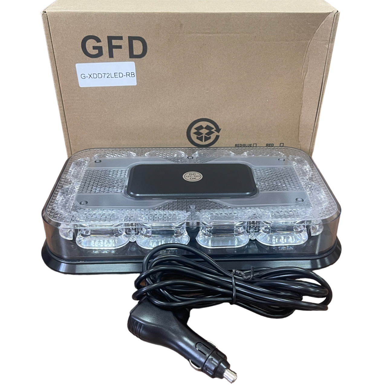 Светодиодная балка на магнитных креплениях красно-синяя