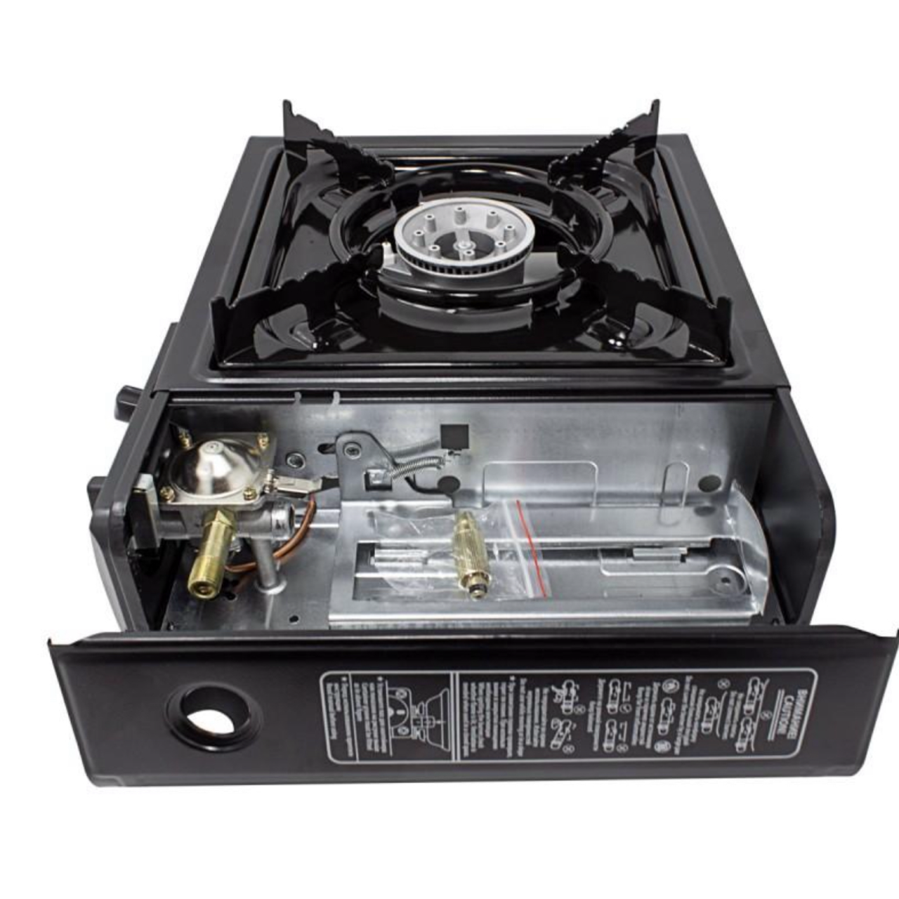 Газовая туристическая плита в пластиковом кейсе