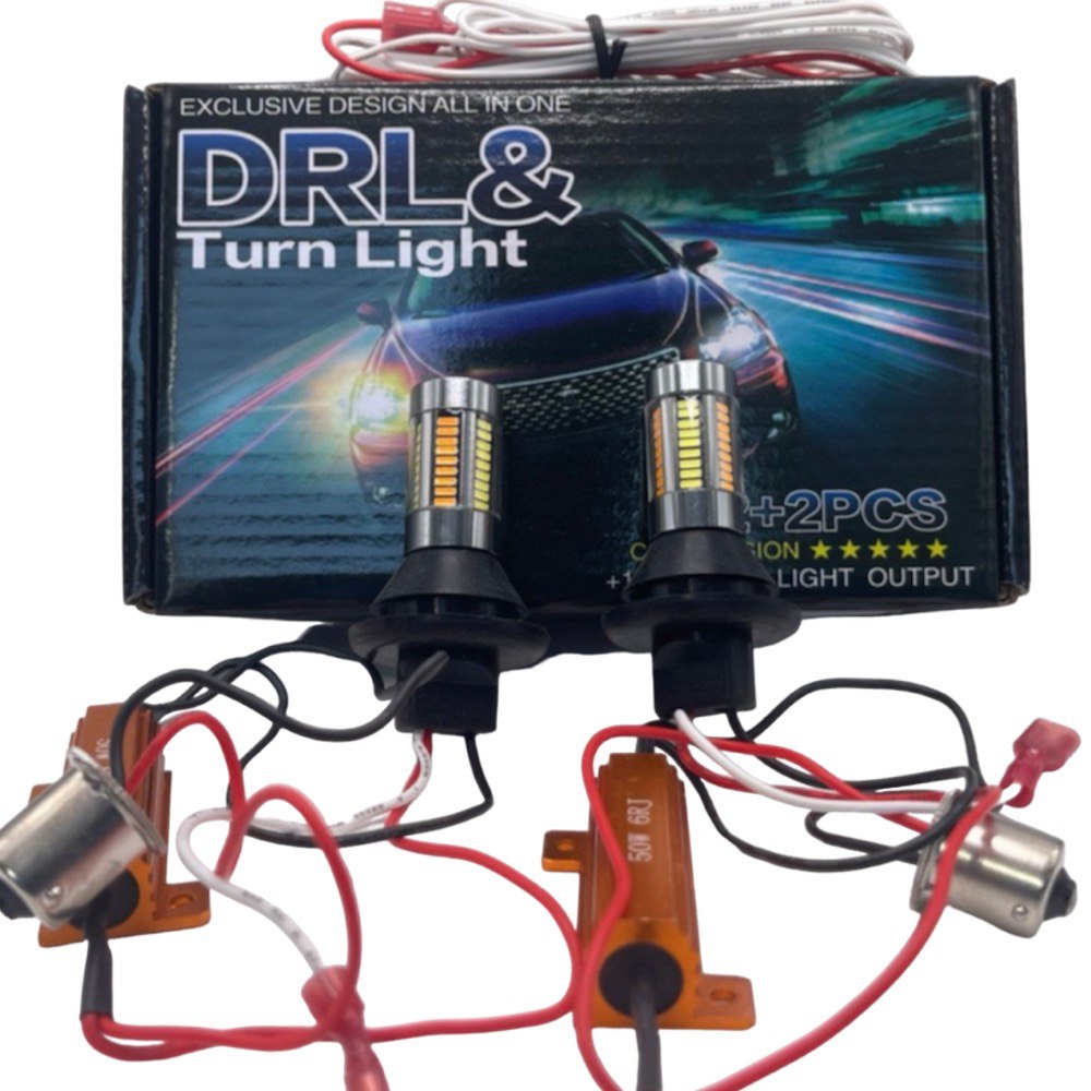 Лампа в поворотники с ДХО (американка) 1156-2835-42SMD, 2 штуки