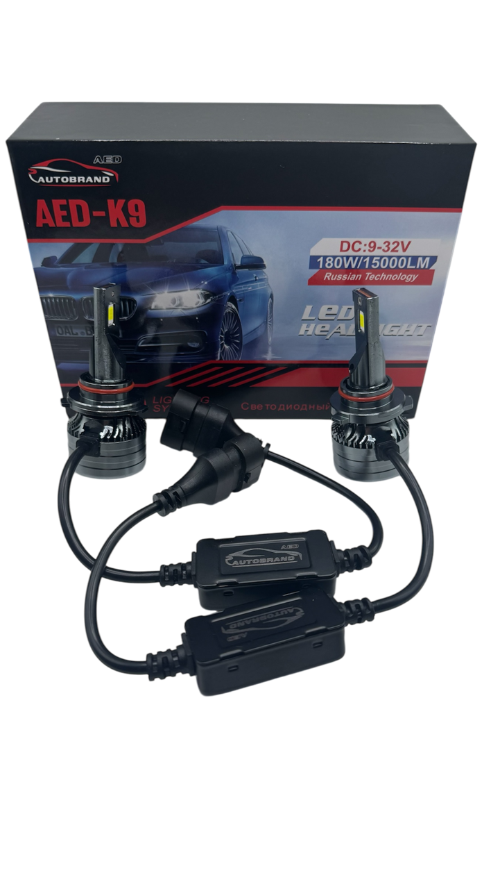 Лампа светодиодная AED9 цоколь HB3, 2 штуки
