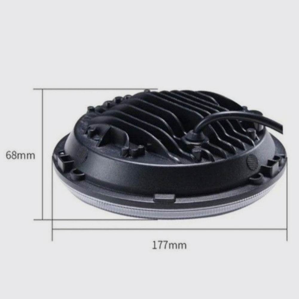 Фара светодиодная (череп) 7 дюймов