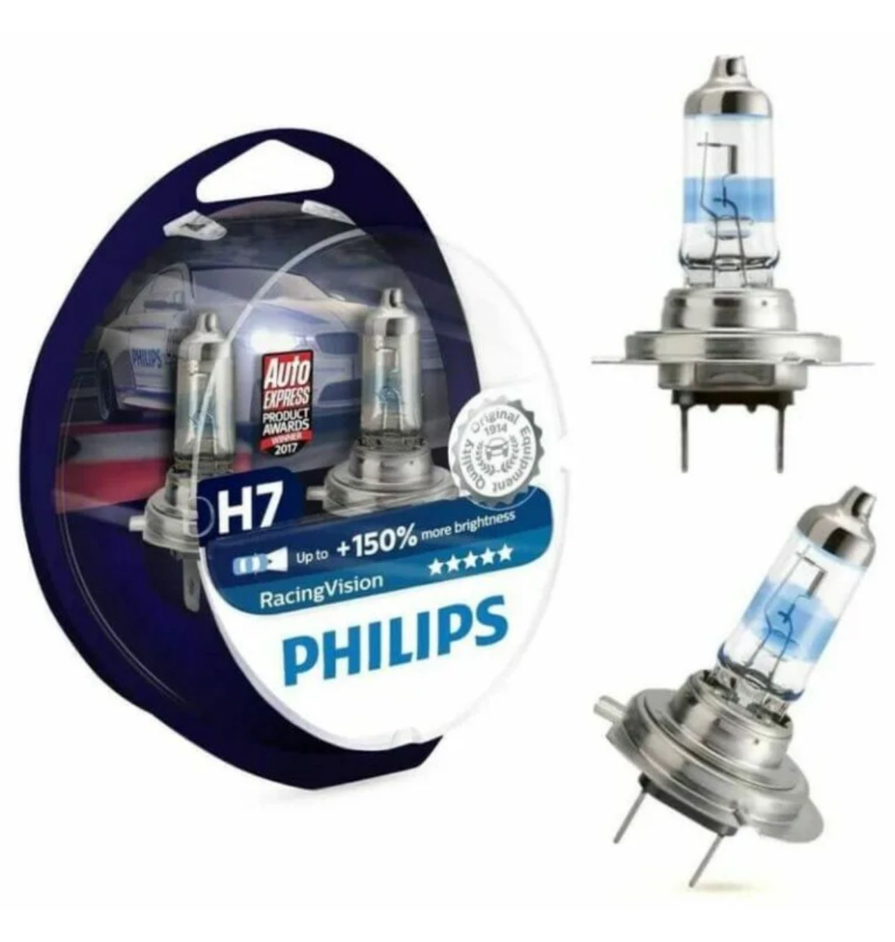 Лампа галогенная Philips Racing Vision цоколь H7 , 2 шт