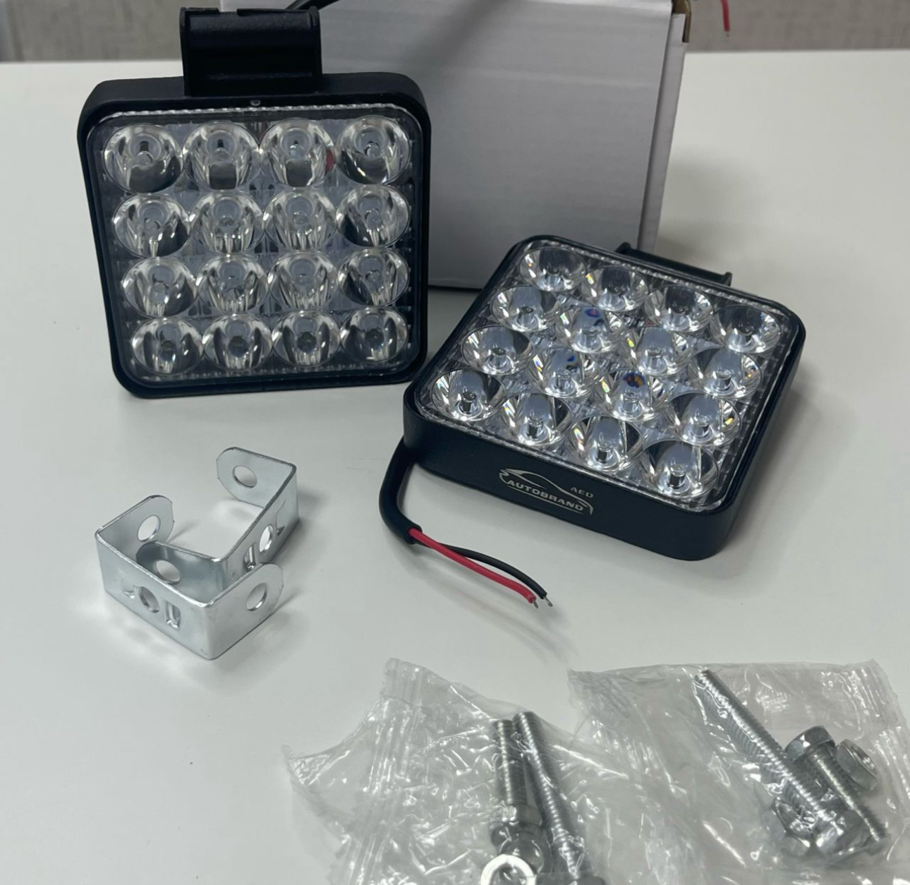 Вспышка ФСО мини дополнительного света с режимом стробоскоп (2 провода), 2 штуки