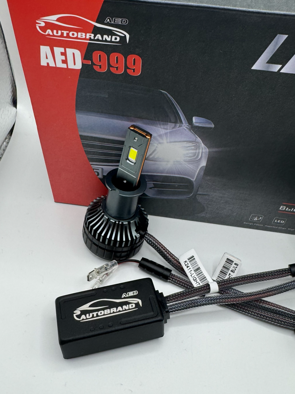 Лампа светодиодная AED999 цоколь H3, 2 штуки