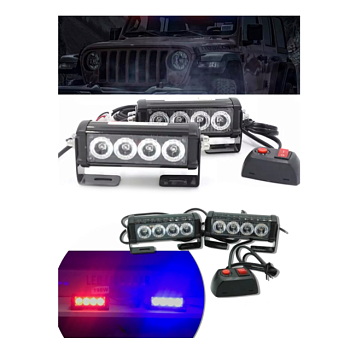 Светодиодная балка (красный+ синий), 2 штуки