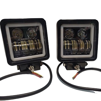 Фара дополнительного света квадратная 60w, 2 штуки