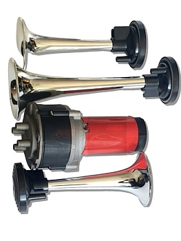 Сигнал-дудка 3 рожка с компрессором