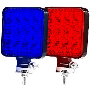 Вспышка ФСО (красный+синий+белый), 2 штуки