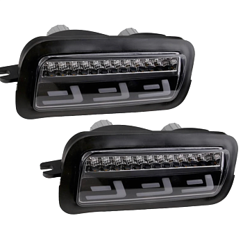 Светодиодные надфарники, подфарники на Ниву, 2 штуки