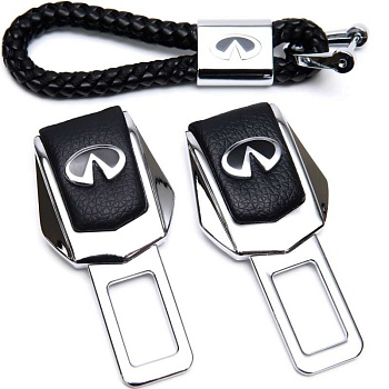 Заглушки ремня безопасности на Инфинити с брелком