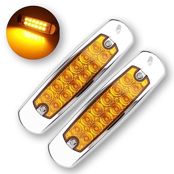 Светодиоднй фонарь-маркер (желтый), 2 штуки