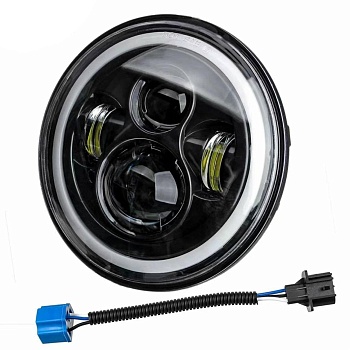 Фара светодиодная с фишкой 7 дюймов