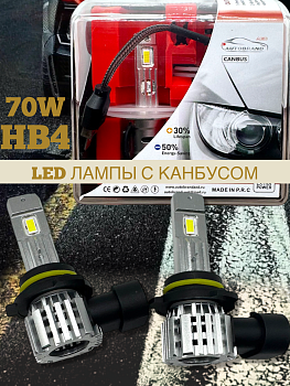Лампа светодиодная AED цоколь HB4 с канбусом, 2 штуки